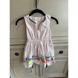 Crewcuts J.Crew Girls Size 7 Pink Dress Embroidery Cotton Summer Easter Dress